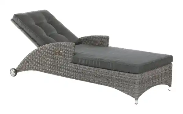 Bild 2 von Wiemann - Garten-Sonnenliege Barcelona, Geflecht Polyrattan grey-mix