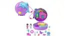 Bild 1 von Polly Pocket Delfin Retten und Spielen Schatulle mit 2 kleinen Puppen und Meerestieren, Tierspielzeug mit Zubehörteilen rund um das Thema Meer