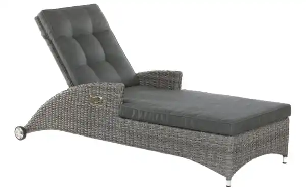 Bild 1 von Wiemann - Garten-Sonnenliege Barcelona, Geflecht Polyrattan grey-mix