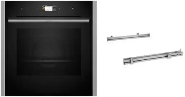 Bild 1 von BMK6430CS Einbaubackofen-Set bestehend aus B64CS31N0 + Z1608BX0 edelstahl / A+