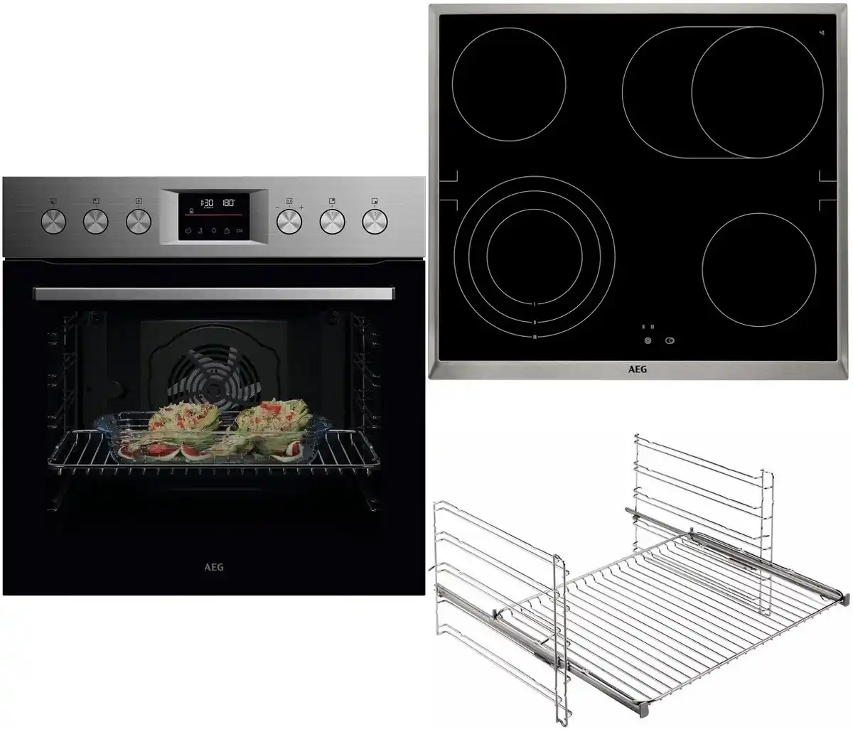 Bild 1 von FHHS24M11 Herdset bestehend aus OU5PE40SM+HE604070XB+TR1LV edelstahl/cleansteel + edelstahl / A++