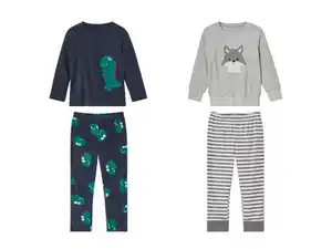 lupilu® Kleinkinder Pyjama aus wärmender Fleece-Qualität