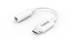 Aux-Adapter USB-C>3,5-mm-Klinke-Buchse weiss