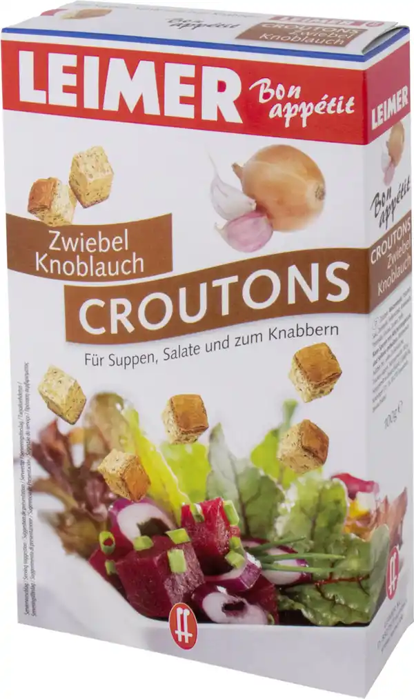 Bild 1 von Leimer Croutons mit Zwiebel/Knoblauch 100G