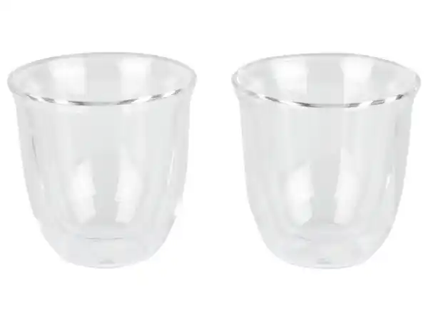 Bild 1 von Delonghi Espresso Gläser, 90 ml, 2er Set