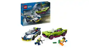 LEGO City 60415 Verfolgungsjagd mit Polizeiauto und Muscle Car