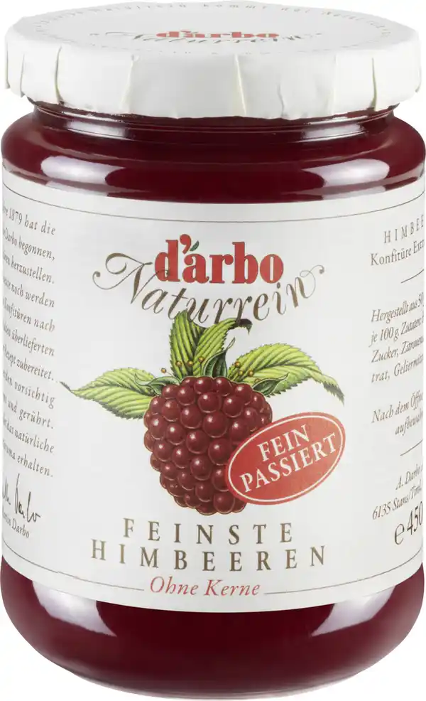 Bild 1 von Darbo Konfitüre Naturrein Feinste Himbeeren ohne Kerne 450G