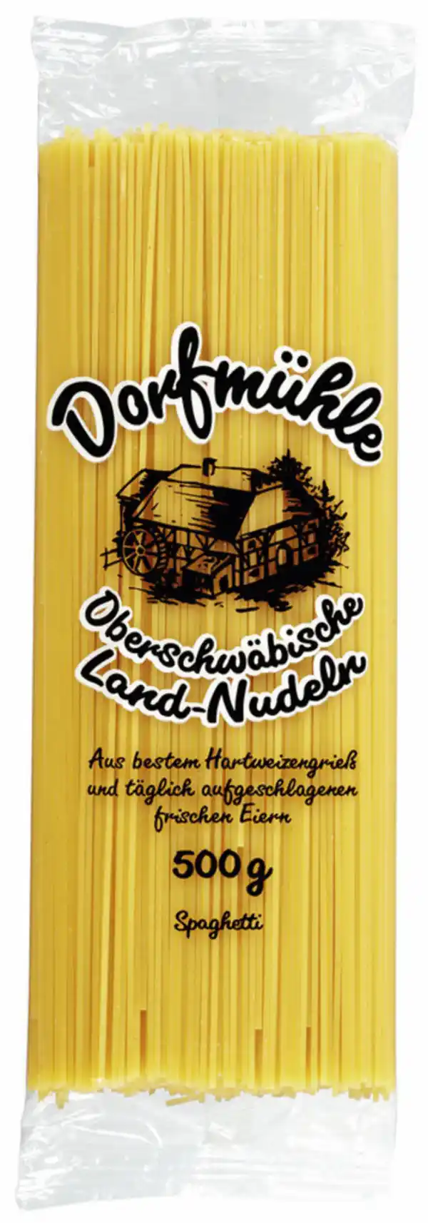 Bild 1 von Dorfmühle Oberschwäbische Land-Nudeln Spaghetti 500G