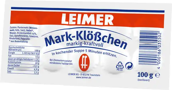 Bild 1 von Leimer Markklößchen 100G