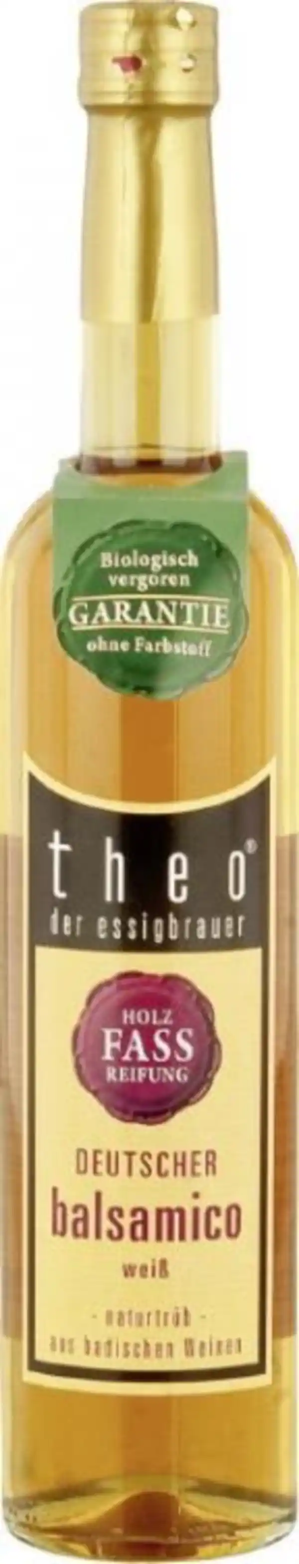 Bild 1 von theo der essigbrauer Deutscher Balsamico Essig weiß 500ML