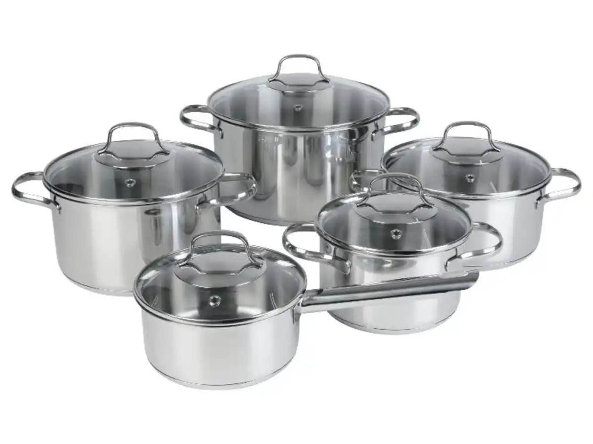 Bild 2 von LIVARNO home Topfset Edelstahl, 10-tlg.