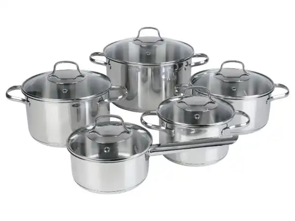 Bild 2 von LIVARNO home Topfset Edelstahl, 10-tlg.