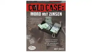 ThinkFun - Cold Case: Mord mit Zinsen. Der Krimi im eigenen Heim. Wer findet den Mörder?