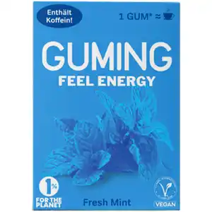 GUMING 2 x Energy Kaugummi Fresh Mint