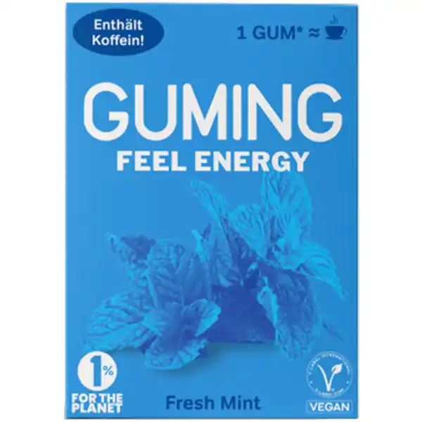 Bild 1 von GUMING 2 x Energy Kaugummi Fresh Mint