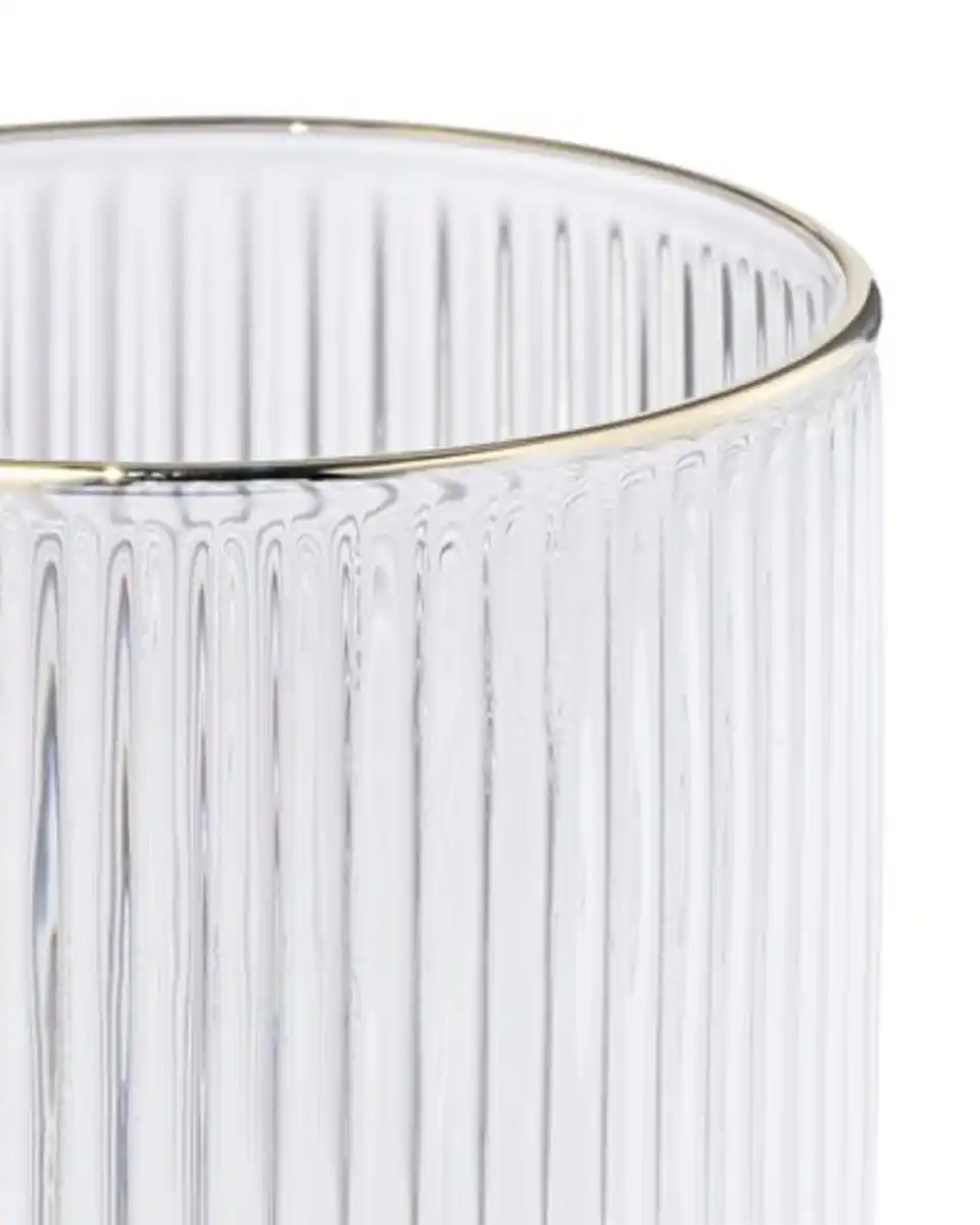 Bild 2 von Glas für Duftkerze, XS, gerippt, transparent