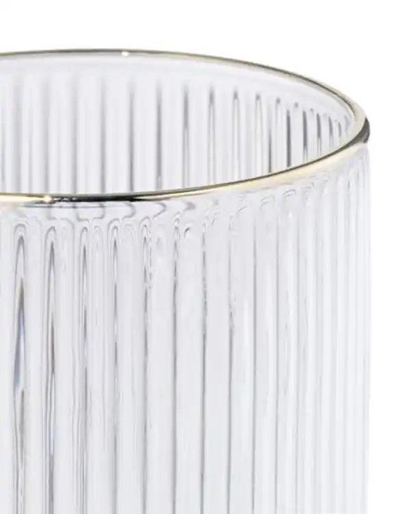 Bild 2 von Glas für Duftkerze, XS, gerippt, transparent