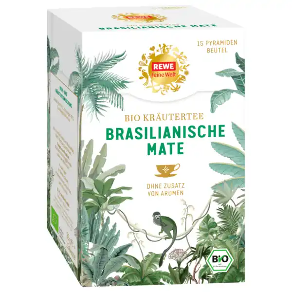 Bild 1 von REWE Feine Welt Bio Kräutertee Brasilianische Mate 30g, 15 Beutel