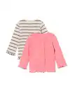 Bild 2 von Baby-T-Shirts, gestreift, 2 Stück rosa