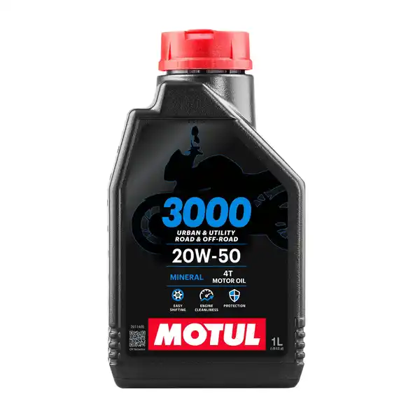 Bild 1 von Motul Motoröl mineralisch 3000 4T 20W-50 1 Liter