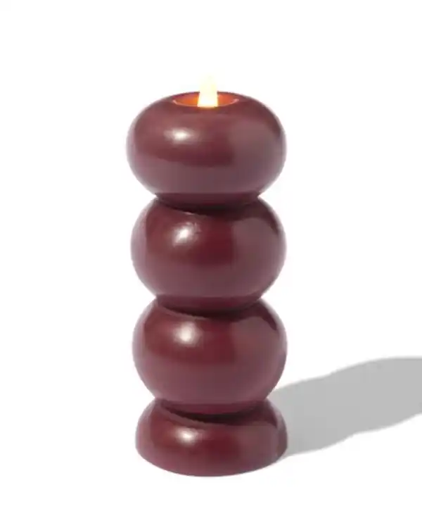 Bild 3 von Kerze LED dunkelrot