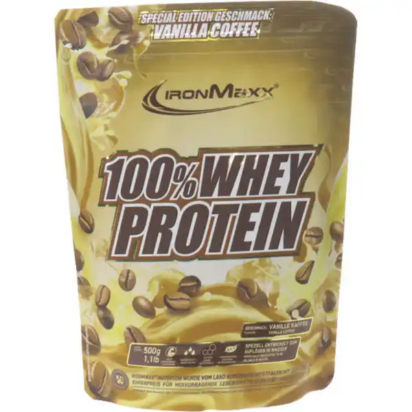 Bild 1 von IronMaxx 100% Whey Protein 500g Beutel Vanilla Coffee