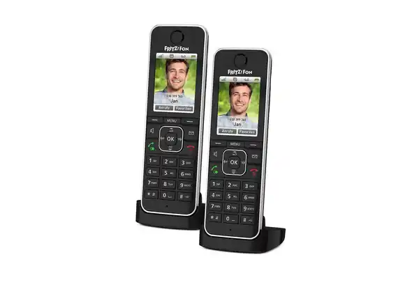 Bild 1 von AVM FRITZ!Fon C6 Mobilteil - Doppelpack Schnurloses DECT-Telefon