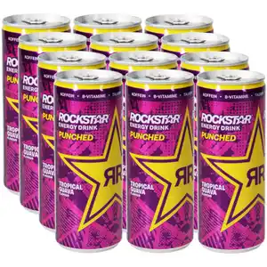 Rockstar Punched Tropical Guava, 12er Pack (EINWEG) zzgl. Pfand