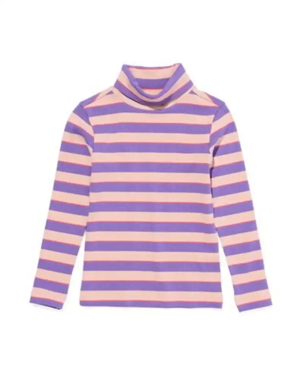 Bild 2 von Kindershirt mit Rollkragen, Ripp violett