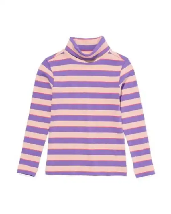 Bild 2 von Kindershirt mit Rollkragen, Ripp violett