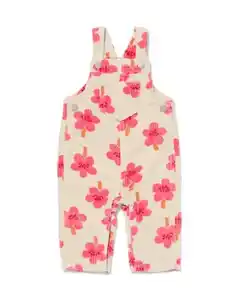 Kinder-Jumpsuit Blumen ecru