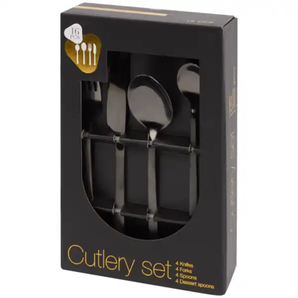 Bild 3 von Goldfarbenes Besteckset