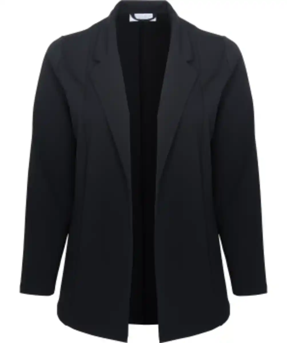 Bild 1 von Schwarzer Blazer offene Form, schwarz