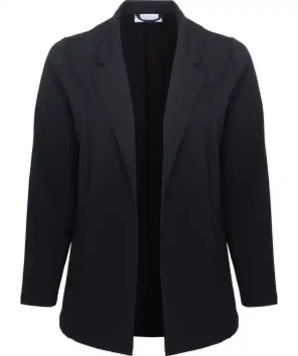 Bild 1 von Schwarzer Blazer offene Form, schwarz