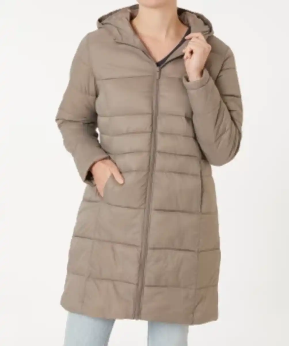 Bild 1 von Basic Steppmantel Janina, Seitentaschen, braun