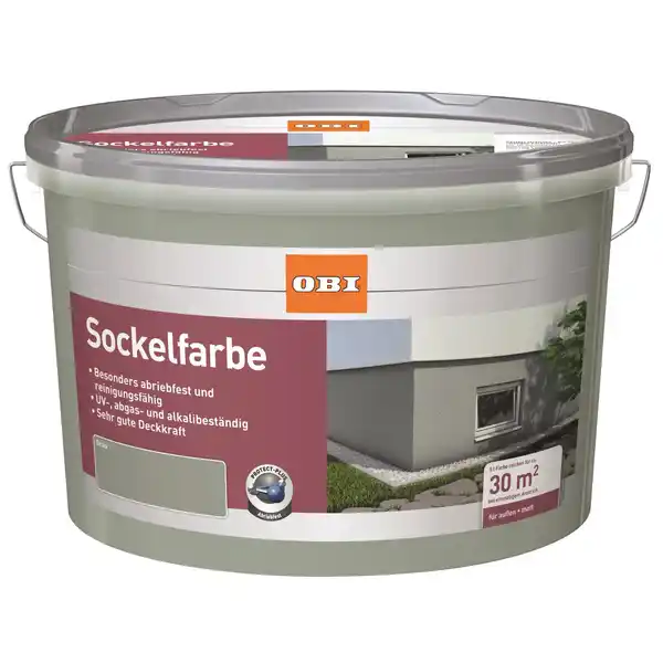 Bild 1 von OBI Sockelfarbe Grau seidenmatt 5 l