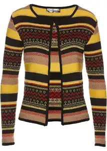 Strickjacke, 56/58, Schwarz