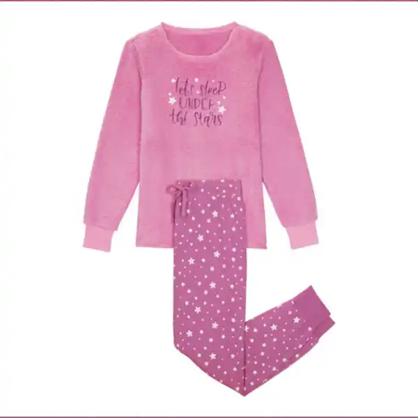 Bild 1 von Fleece Pyjama, Lila, S36/38