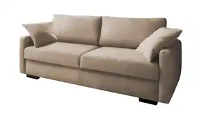 Schlafsofa in taupe - Bettkasten - 226 cm - FRISCO DE LUXE