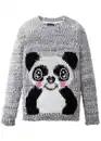 Bild 1 von Flauschiger Mädchen Strickpullover, 164/170, Grau