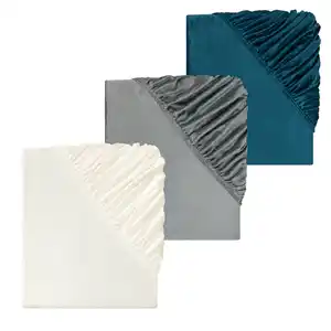 LIV&BO® Plüsch-Spannbettlaken ca. 180 - 200 x 200 cm
