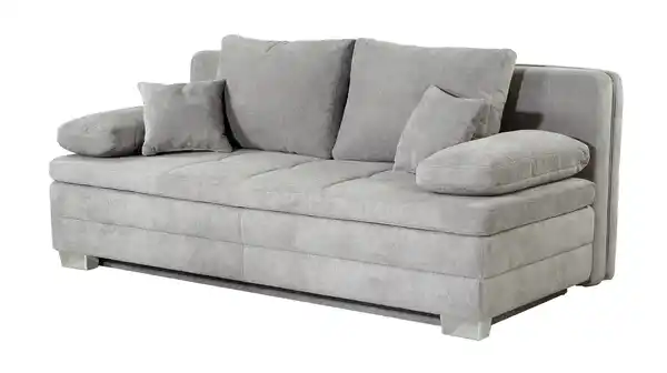 Bild 1 von Schlafsofa grau inkl. Topper - Bettkasten 203 cm - LINDAU