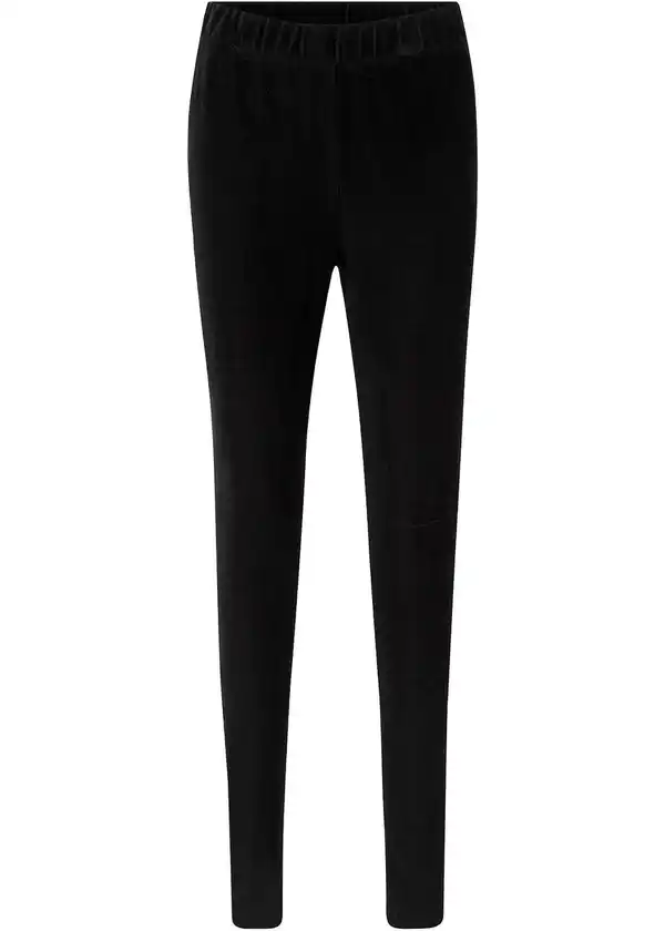 Bild 1 von Feincord-Leggings mit breitem Komfortbund, 56/58, Schwarz