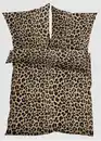 Bild 1 von Bettwäsche mit Leoparden Design, 1 (1x 80/80 cm, 1x 135/200 cm), Braun
