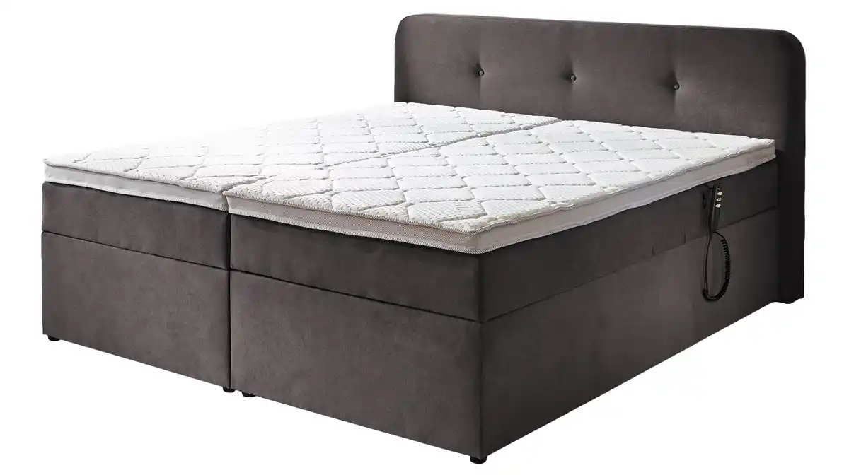 Bild 1 von Boxbett 180 x 200 cm grau Bettkasten - elektrisch  - GABRIOLA