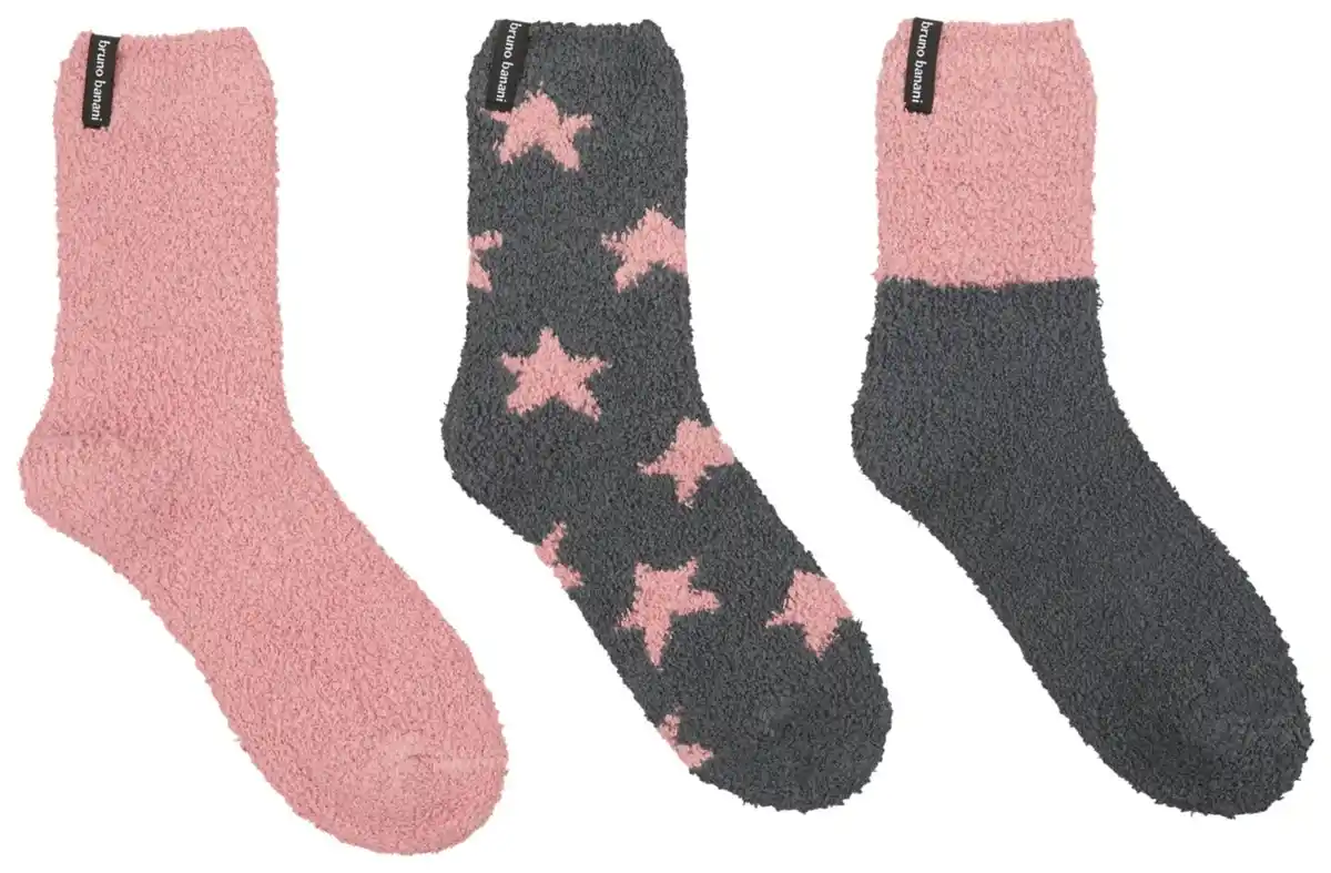 Bild 2 von BRUNO BANANI Damen-Kuschelsocken, 3 Paar