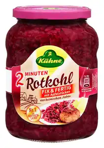 KÜHNE 2-Minuten-Rotkohl, 700-g-Glas