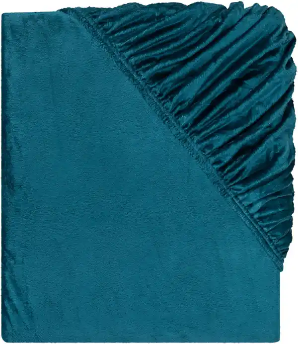 Bild 2 von LIV&BO® Plüsch-Spannbettlaken ca. 180 - 200 x 200 cm