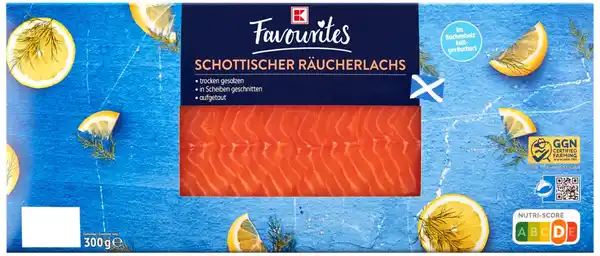 Bild 1 von K-FAVOURITES Schott. Räucherlachs, 300-g-Packg.