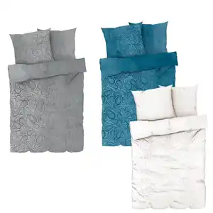 LIV&BO® Plüsch-Bettwäsche-Set ca. 200 x 220 cm, 3-teilig